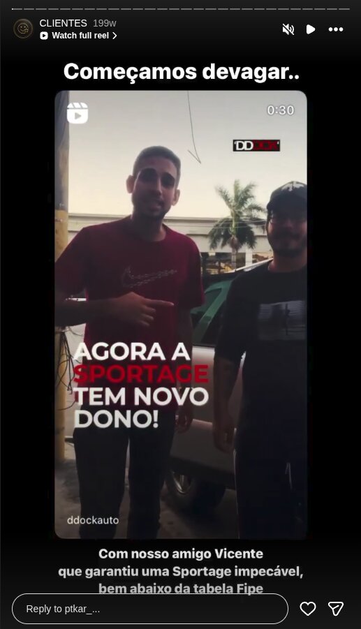 Depoimento de comprador satisfeito