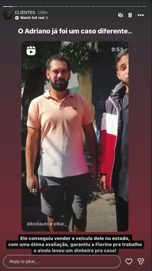 Depoimento de comprador satisfeito